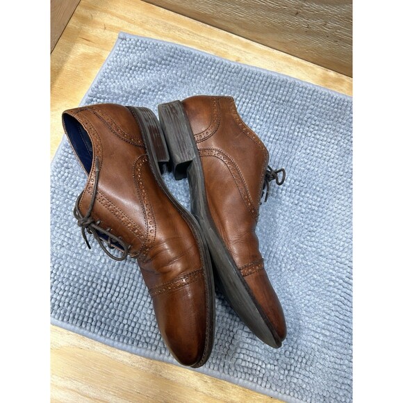 Cole Haan Wayne Cap Toe Oxford Mens Dress Shoes 13 British Tan Leather main image 7